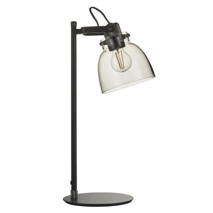 Endon 107012 - Tischlampe URBAN 1xE27/10W/230V schwarz/rauchschwarz
