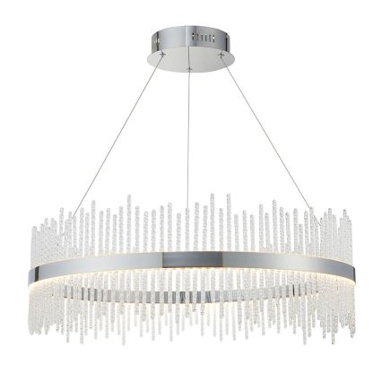 Endon 107108 - LED-Pendelleuchte mit Seilaufhängung, LED/56W/230V, 3000K, glänzender Chrom