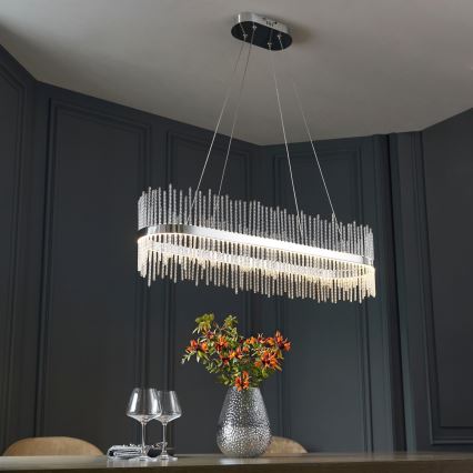 Endon 107109 - LED Pendelleuchte an Kabel LED/47W/230V 3000K glänzender Chrom