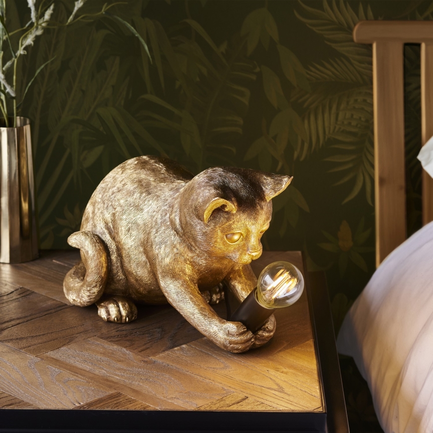 Endon 107389 - Tischleuchte KITTEN 1xE14/7W/230V golden