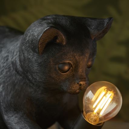 Endon 107390 - Tischleuchte KITTEN 1xE14/7W/230V schwarz
