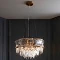Endon 107785 - Hängeleuchte mit Kabelaufhängung, 9xE14/6W/230V, goldfarben