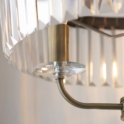 Endon 110644 - Stehleuchte CHESTERFIELD 3xE14/6W/230V Messing