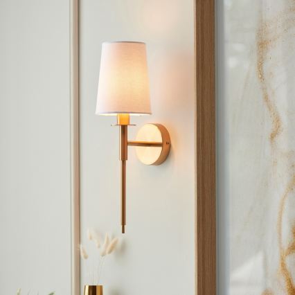 Endon 110738 - Wandleuchte 1xE14/6W/230V weiß/gold