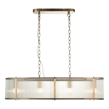 Endon 110945 - Hängeleuchte an Kette RIDGETON 4xE14/6W/230V Messing/klar