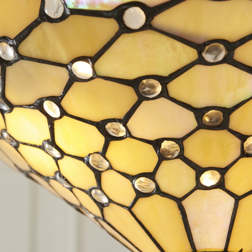 Endon 111884 - Kronleuchter mit Kette Tiffany PEARL 3xE27/10W/230V Ø 37 cm