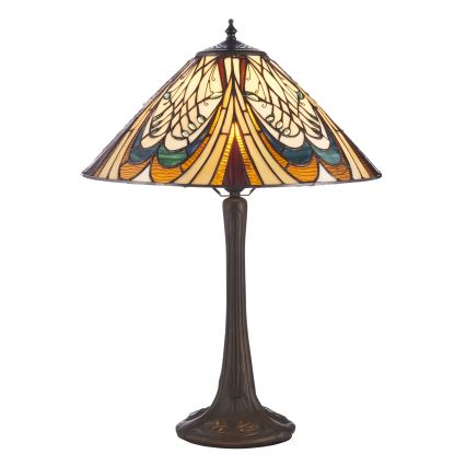 Endon 112185 - Tischlampe Tiffany HECTOR 1xE27/10W/230V Ø 40 cm