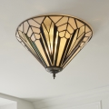 Endon 112191 - Deckenleuchte Tiffany ASTORIA 2xE27/60W/230V, Durchmesser 40 cm
