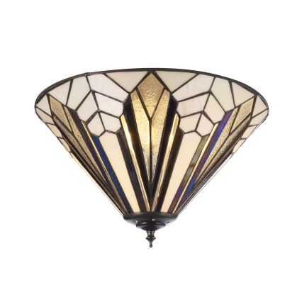 Endon 112191 - Deckenleuchte Tiffany ASTORIA 2xE27/60W/230V, Durchmesser 40 cm
