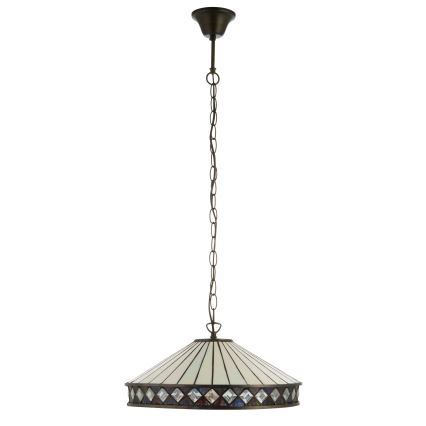Endon 112196 - Tiffany-Pendelleuchte FARGO an Kette 1xE27/60W/230V Ø 41,5 cm