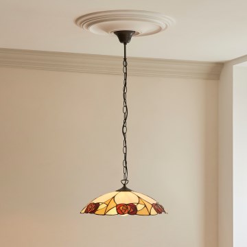 Endon 112197 - Kronleuchter an Kette Tiffany INGRAM 1xE27/60W/230V Ø 45 cm