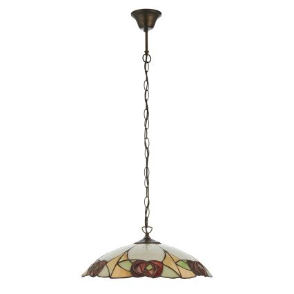 Endon 112197 - Kronleuchter an Kette Tiffany INGRAM 1xE27/60W/230V Ø 45 cm