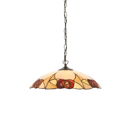 Endon 112197 - Kronleuchter an Kette Tiffany INGRAM 1xE27/60W/230V Ø 45 cm