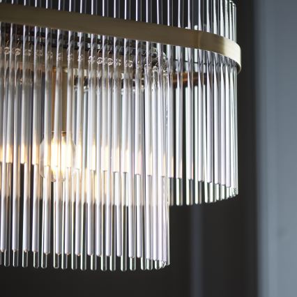 Endon 112573 - Hängeleuchte an Kette MARIETTA 4xE14/6W/230V Messing/klar