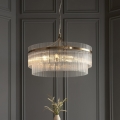 Endon 112574 - Kronleuchter mit Kette MARIETTA GRAND 7xE14/7W/230V Messing/klar