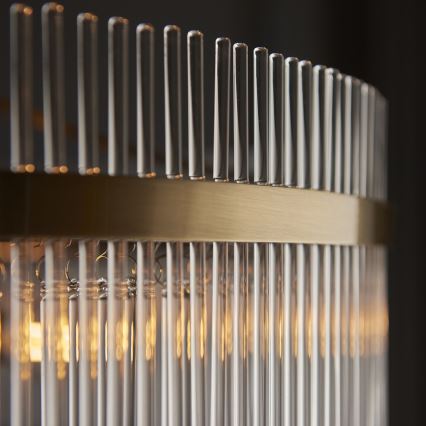 Endon 112574 - Kronleuchter mit Kette MARIETTA GRAND 7xE14/7W/230V Messing/klar