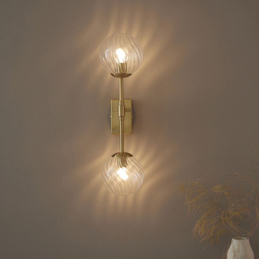 Endon 114042 - Wandleuchte 2xG9/3,2W/230V goldfarben