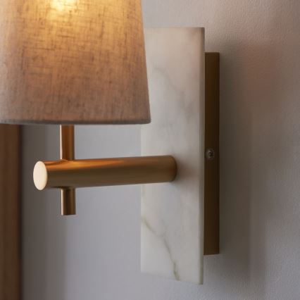 Endon 114200 - Wandleuchte 1xE14/7W/230V beige/gold