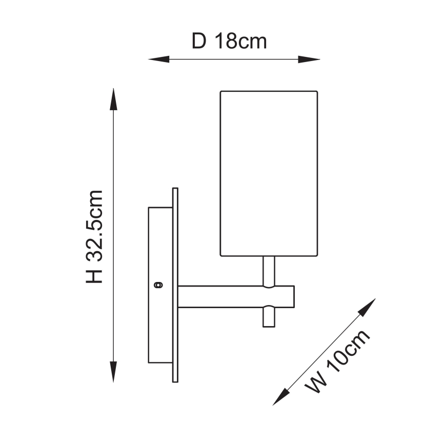 Endon 114201 - Wandleuchte 1xE14/7W/230V beige/goldfarben