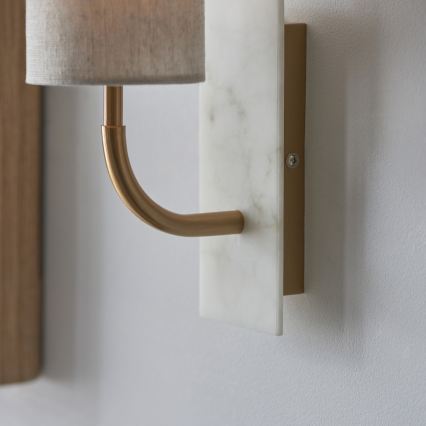 Endon 114203 - Wandleuchte 1xE14/7W/230V beige/gold