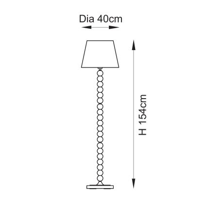 Endon 114667 - Stehleuchte HIGGLEDY 1xE27/10W/230V rosa