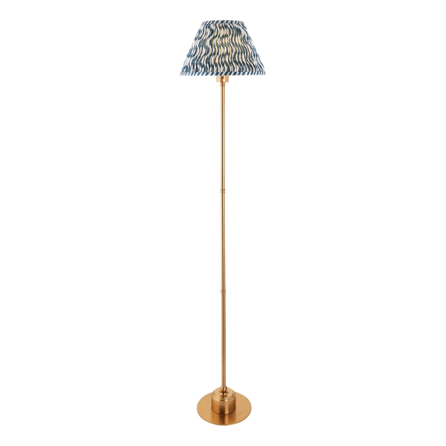 Endon 114778 - Dimm- und aufladbare LED-Stehleuchte BURLEY LED/1,5W/5V 3600 mAh Messing/blau