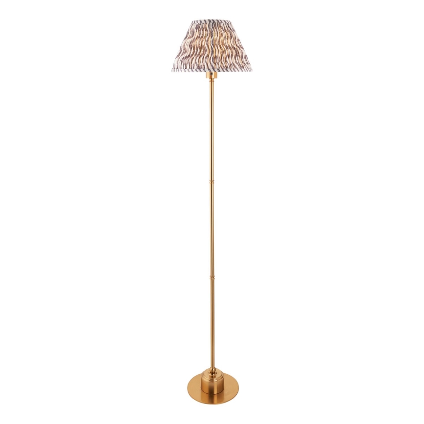 Endon 114785 - Dimmbare, aufladbare LED-Stehleuchte BURLEY LED/1,5W/5V 3600 mAh Messing/grau