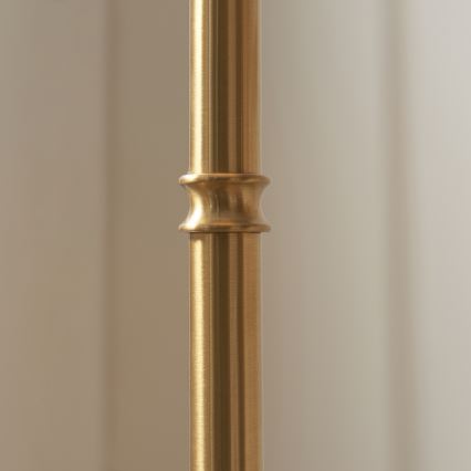 Endon 114785 - Dimmbare, wiederaufladbare LED-Stehleuchte BURLEY LED/1,5W/5V 3600 mAh Messing/Grau