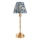 Endon 114796 - Dimm- und aufladbare LED-Tischleuchte BURLEY LED/1,5W/5V 3600 mAh Messing/blau