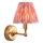 Endon 114817 - Dimmbare, aufladbare LED-Wandleuchte BURLEY LED/1,5W/5V 3600 mAh Messing/rosa