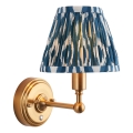 Endon 114827 - Dimmbare, aufladbare LED-Wandleuchte BURLEY LED/1,5W/5V 3600 mAh Messing/blau