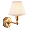 Endon 114830 - Dimmbare, aufladbare LED-Wandleuchte BURLEY LED/1,5W/5V 3600 mAh Messing/cremefarben