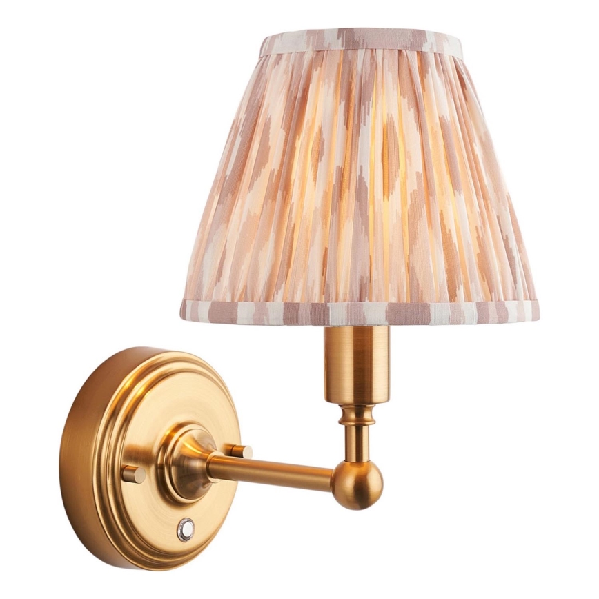 Endon 114831 - Dimmbare, aufladbare LED-Wandleuchte BURLEY LED/1,5W/5V 3600 mAh Messing/beige
