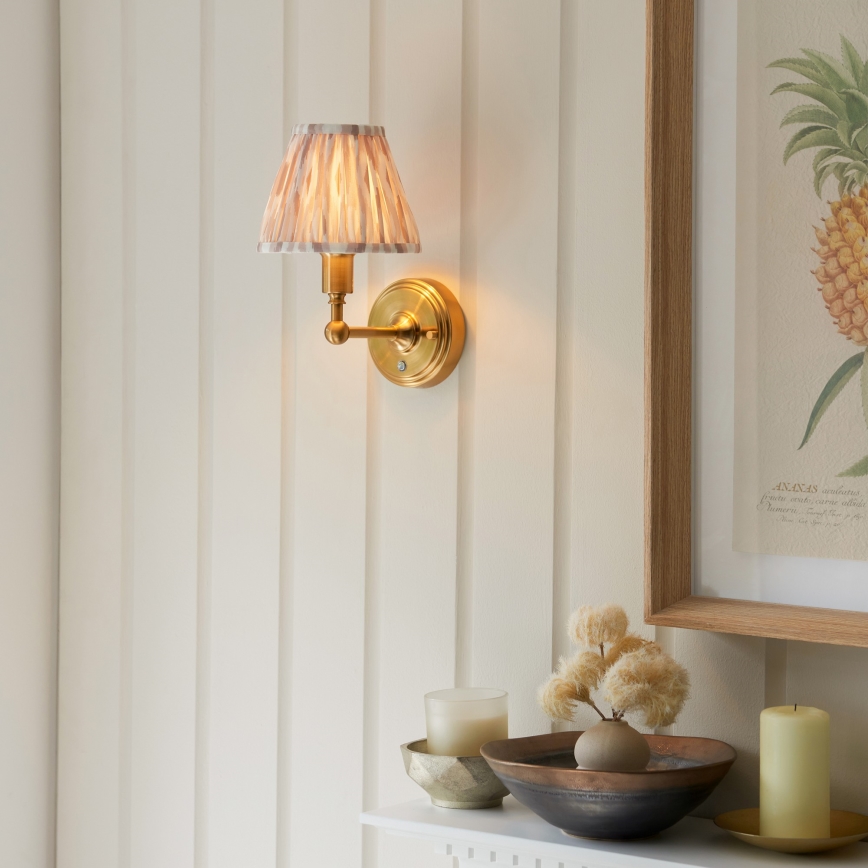 Endon 114831 - Dimmbare, aufladbare LED-Wandleuchte BURLEY LED/1,5W/5V 3600 mAh Messing/beige