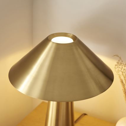Endon 118685 - Tischlampe ISAK 1xE27/10W/230V goldfarben