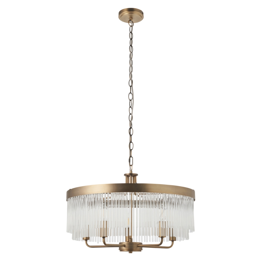Endon 119110 - Kronleuchter an Kette CLERMONT 5xE14/6W/230V Messing