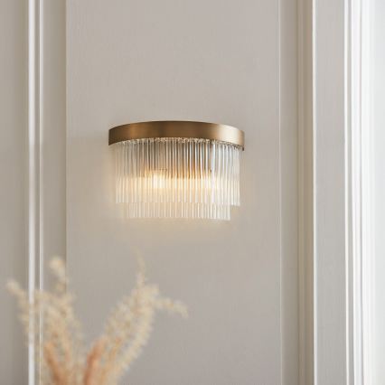 Endon 119125 - Wandleuchte CLERMONT 2xE14/6W/230V Messing