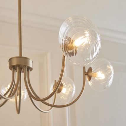 Endon 119224 - Hängeleuchte an Kabel HAGUE 7xG9/5W/230V Messing