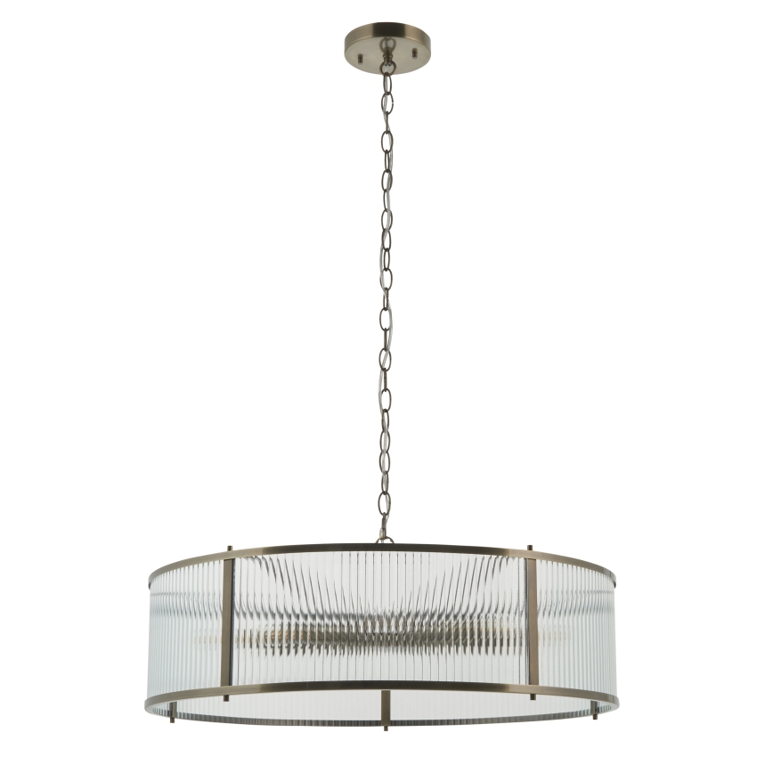 Endon 119455 - Kronleuchter an Kette RIDGETON 8xE14/7W/230V Messing