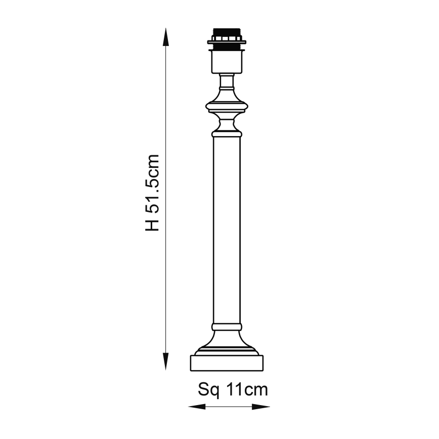 Endon 119972 - Tischlampe AVEBURY 1xE27/10W/230V Messing/Grau