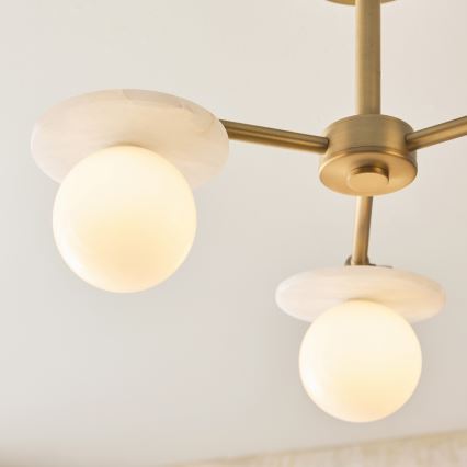 Endon 120036 - Pendelleuchte an Stange CERCHIO 3xG9/5W/230V, Messing