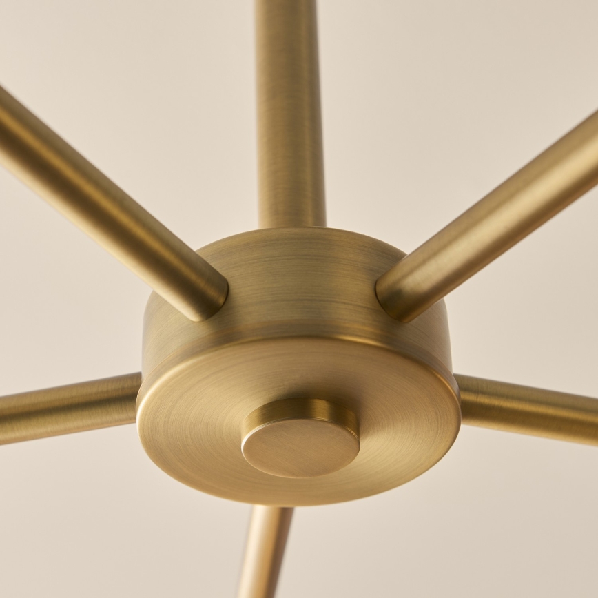 Endon 120037 - CERCHIO Pendelleuchte mit Stange 5xG9/5W/230V Messing