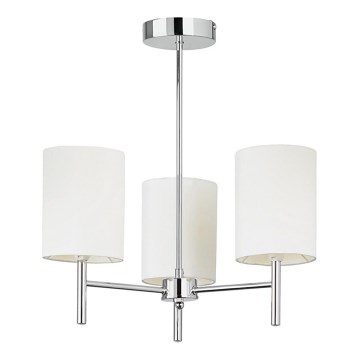 Endon 56642 - Deckenleuchte an Stange BRIO 3xE14/40W/230V glänzendes Chrom/weiß