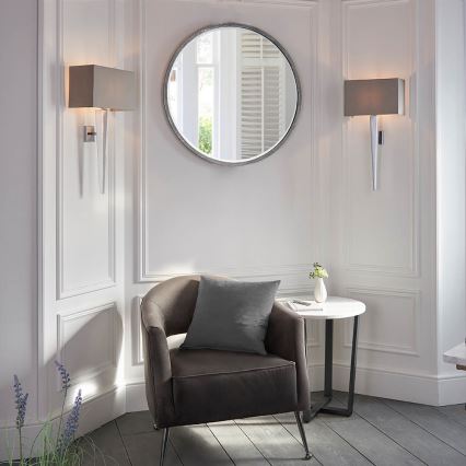 Endon 56706 - Wandleuchte MORETO 1xE14/7W/230V Hochglanz-Chrom/Grau