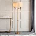 Endon 63620 - Stehleuchte STANFORD 2xE14/40W/230V Messing/Beige