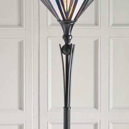 Endon 63933 - Tiffany-Stehleuchte ASTORIA 1xE27/60W/230V Ø 40 cm
