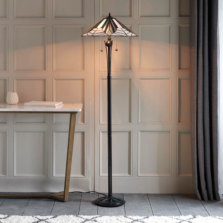 Endon 63934 - Stehleuchte ASTORIA 2xE27/60W/230V d 48 cm
