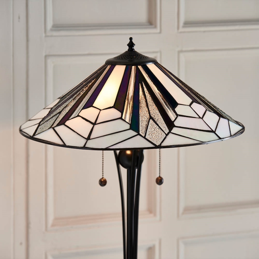 Endon 63934 - Stehleuchte Tiffany ASTORIA 2xE27/60W/230V Ø 48 cm