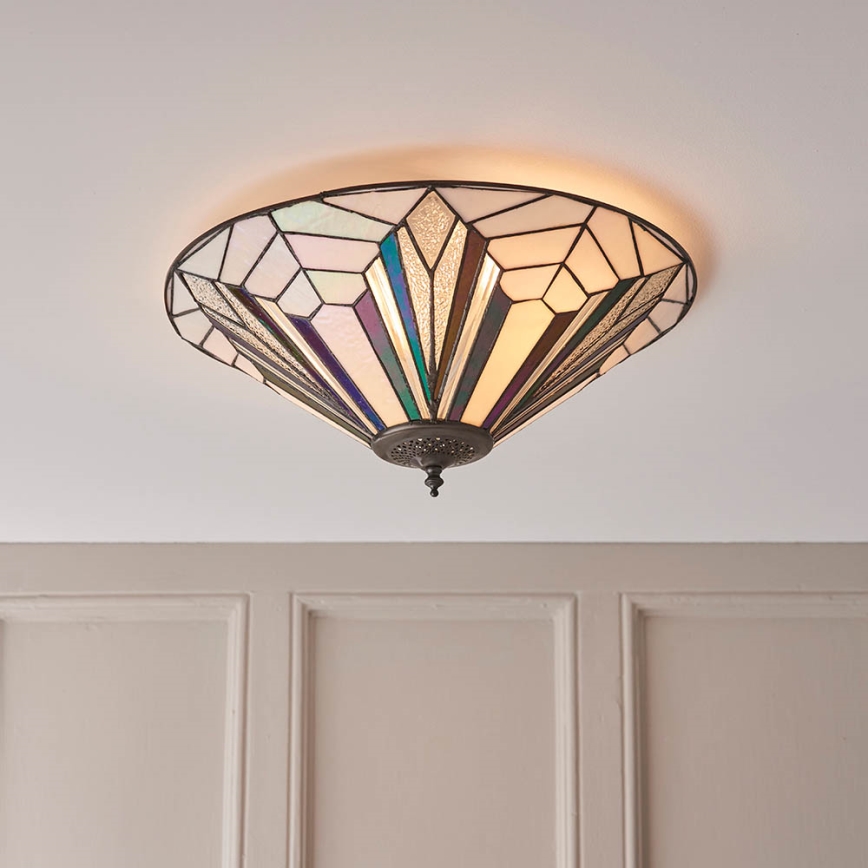 Endon 63935 - Deckenleuchte ASTORIA 2xE27/60W/230V d 48 cm