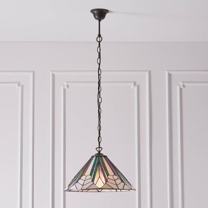 Endon 63937 - Hängeleuchte an Kette ASTORIA 1xE27/60W/230V d 40 cm